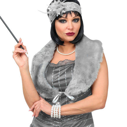 Widmann SRL Verkleedset Roaring  20's grijs