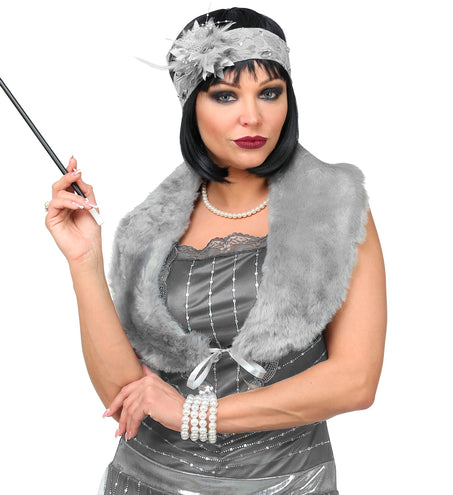 Widmann SRL Verkleedset Roaring  20's grijs
