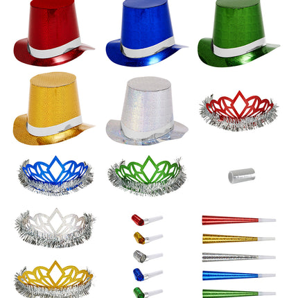 Widmann SRL Versierset Happy New Year meerkleurig