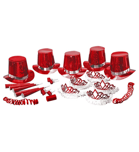 Widmann SRL Versierset Happy New Year rood