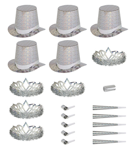 Widmann SRL Versierset Happy New Year zilver