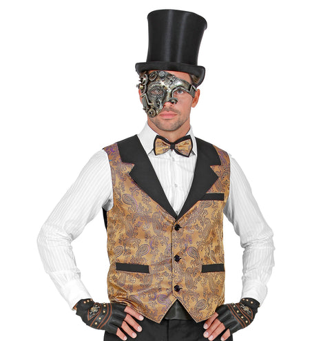 Widmann SRL Vest bruin vintage steampunk