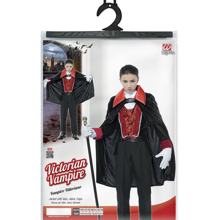 Widmann SRL Victoriaanse Vampier pak kinderen