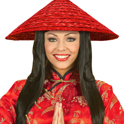 Widmann SRL Vietkong strohoed rood