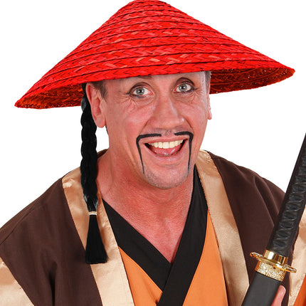 Widmann SRL Vietkong strohoed rood