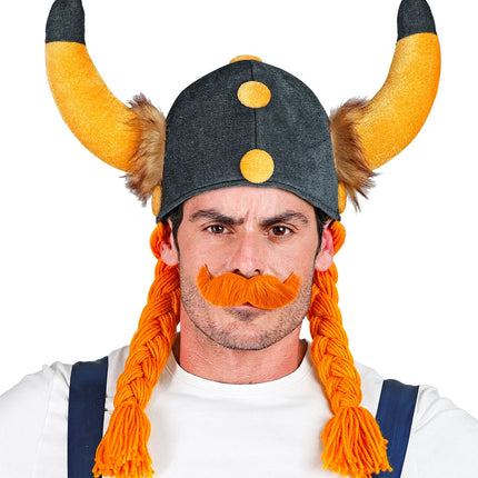 Widmann SRL Viking helm met vlechten