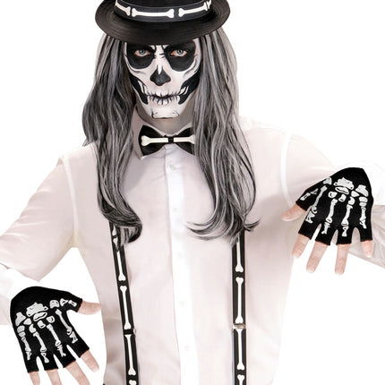 Widmann SRL Vingerloze handschoen skelet