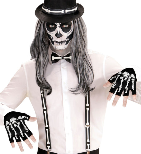 Widmann SRL Vingerloze handschoen skelet