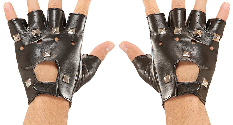 Widmann SRL Vingerloze handschoenen mat spijkers