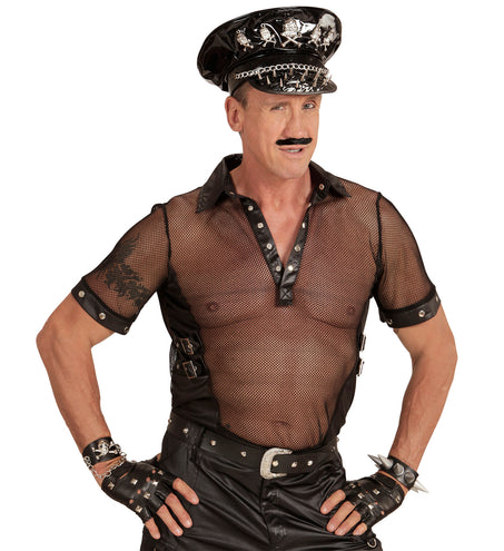 Widmann SRL Vingerloze handschoenen mat spijkers