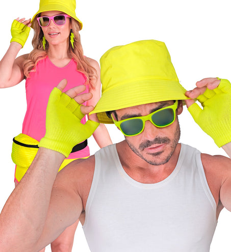 Widmann SRL Vingerloze handschoenen neon geel