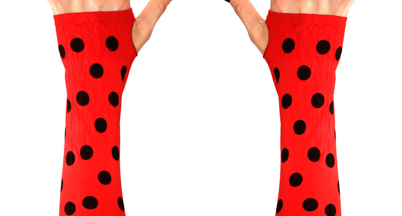 Widmann SRL Vingerloze lieveheersbeestjes handschoenen