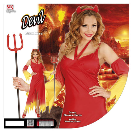 Widmann SRL Vlammende duivelsjurkjes voor Halloween