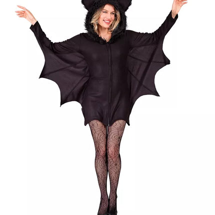 Widmann SRL Vleermuis jurk met capuchon Milan volwassenen