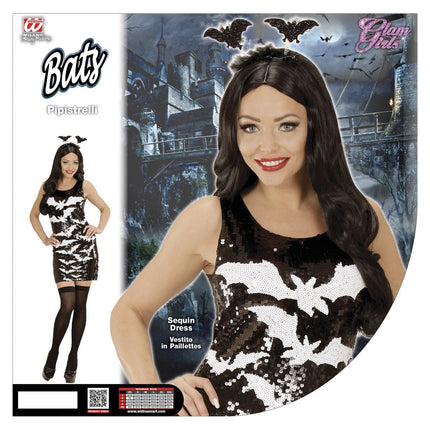 Widmann SRL Vleermuis jurkje pailletten Debbie