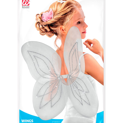 Widmann SRL VLEUGELS GLITTER, WIT