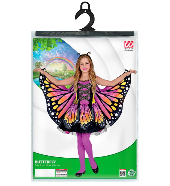 Widmann SRL Vlinder kostuum rose goud