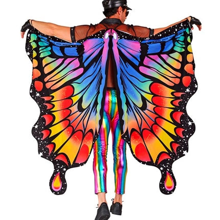 Widmann SRL Vlinder vleugels regenboog 175 x 140cm Sara