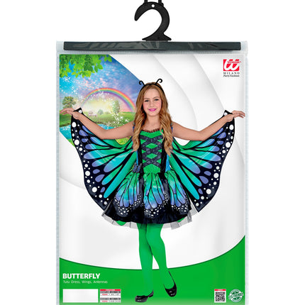 Widmann SRL Vlinderpak blauw groen kind