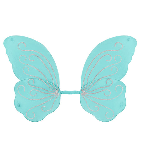 Widmann SRL Vlindervleugels glitter blauw