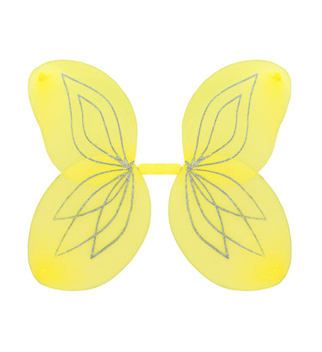 Widmann SRL Vlindervleugels glitter geel kinderen