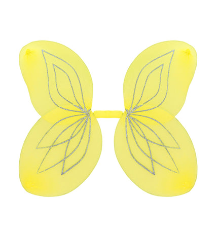 Widmann SRL Vlindervleugels glitter geel kinderen