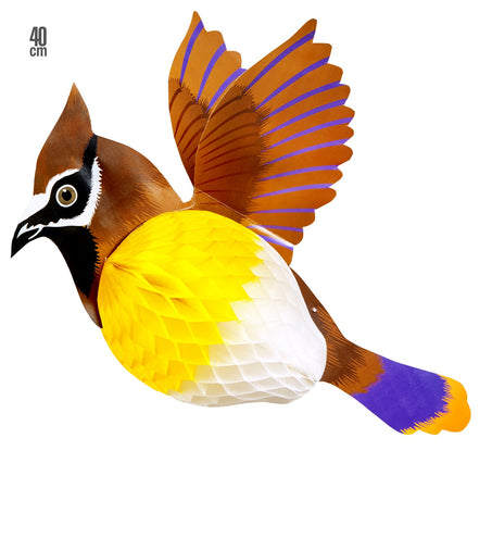 Widmann SRL Vogel decoratie van papier