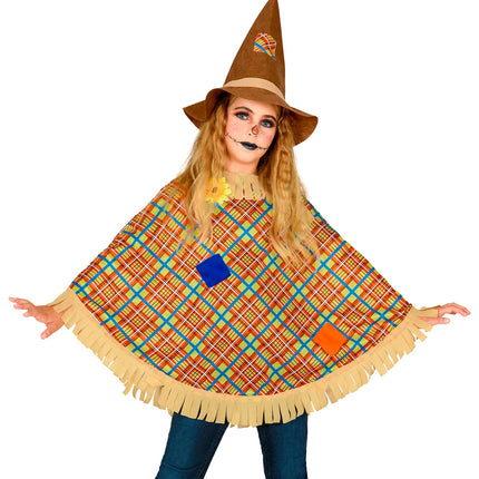 Widmann SRL Vogelverschrikker poncho kind