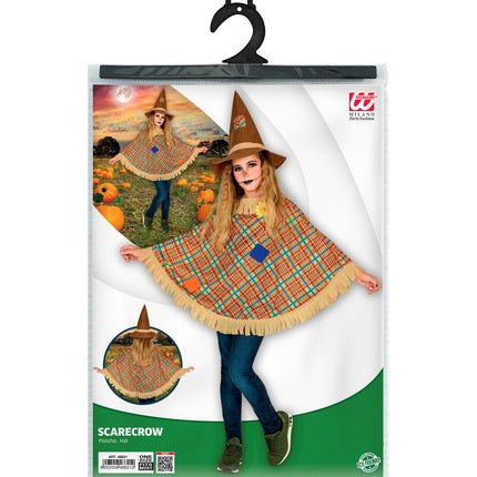 Widmann SRL Vogelverschrikker poncho kind