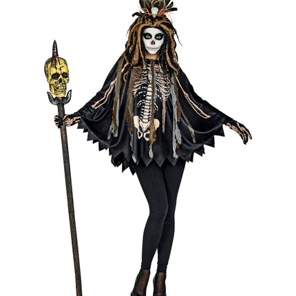 Widmann SRL Voodoo priester poncho volwassenen