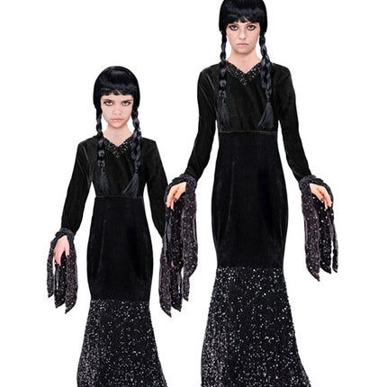 Widmann SRL Wednesday donker meisje jurk Kind