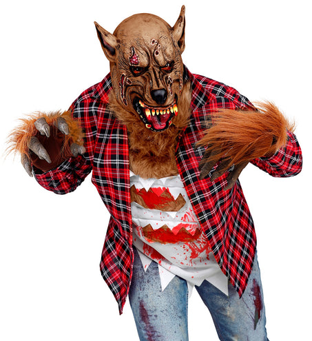 Widmann SRL Weerwolf handschoenen met haren