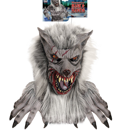 Widmann SRL Weerwolf masker met veel haar