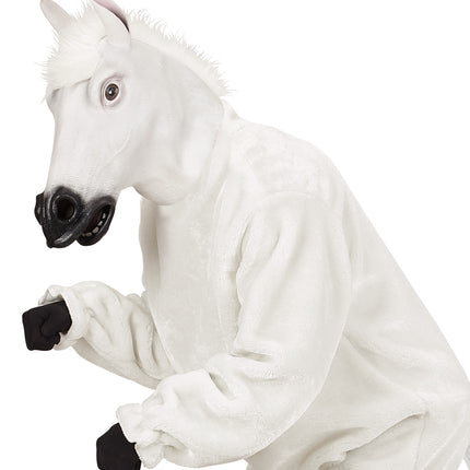 Widmann SRL Wit paarden masker voor party's