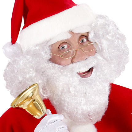 Widmann SRL Witte baard met snor kerstman