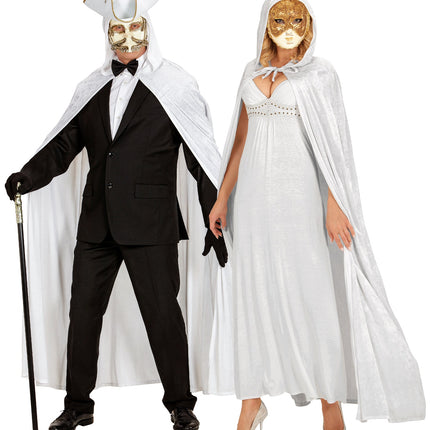 Widmann SRL Witte cape luxe 150cm