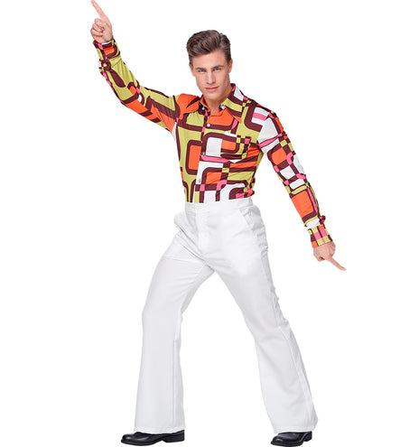 Widmann SRL Witte disco broek heren