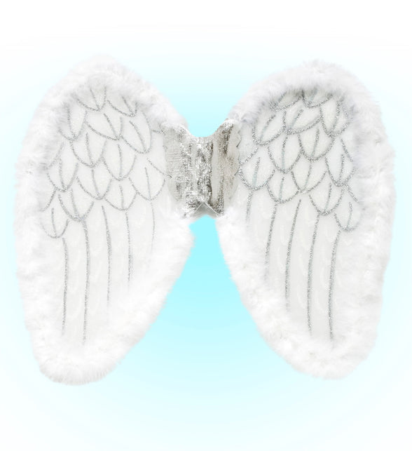 Widmann SRL Witte engel vleugels met marabou