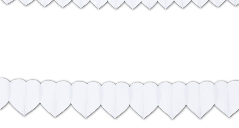 Widmann SRL Witte hartjes slinger voor een party