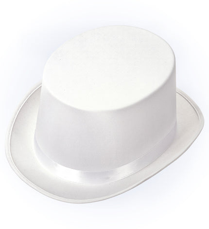 Widmann SRL Witte hoge hoed met band