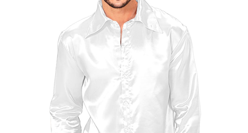 Widmann SRL Witte jaren 70 Disco show blouse