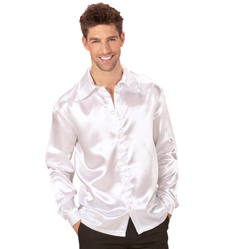 Widmann SRL Witte jaren 70 Disco show blouse