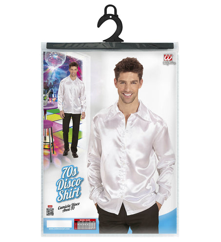 Widmann SRL Witte jaren 70 Disco show blouse