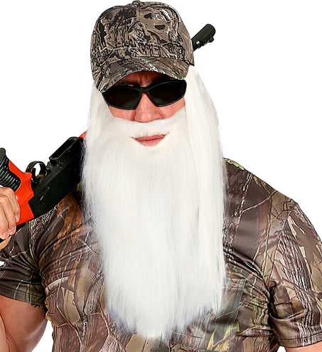 Widmann SRL Witte kabouterbaard met snor lang