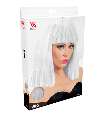 Widmann SRL Witte showgirl pruik