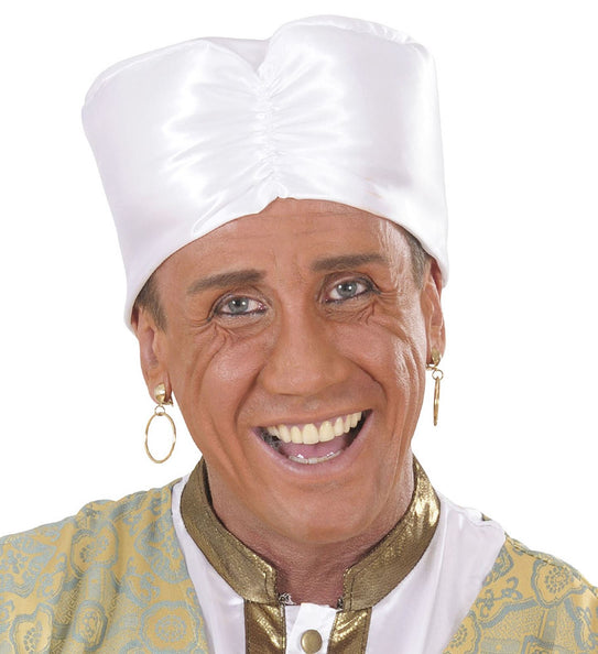 Widmann SRL Witte tulband satijn