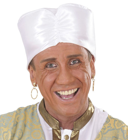 Widmann SRL Witte tulband satijn