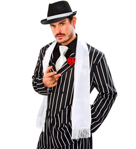 Widmann SRL Witte zijden sjaal gangster