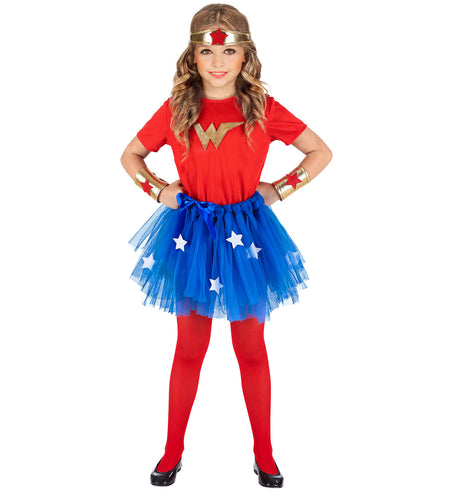 Widmann SRL Wonder woman jurkje kinderen 110cm