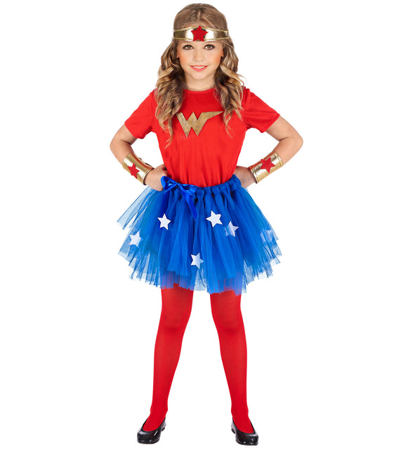 Widmann SRL Wonder woman jurkje kinderen 110cm